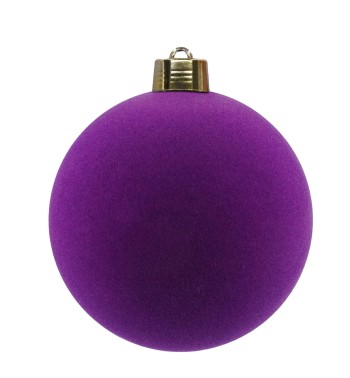 Pallina Natalizia in Velluto D.20 cm Vari Colori