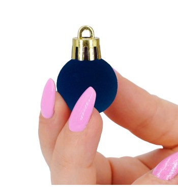 Palle di Natale in Plastica e Velluto D.2,5 cm Conf. da 36 Pz