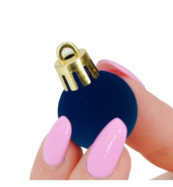 Palle di Natale in Plastica e Velluto D.2,5 cm Conf. da 36 Pz