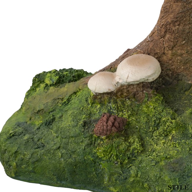 Base per Albero di Natale Effetto Tronco in Resina H.80 cm
