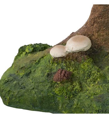 Base per Albero di Natale Effetto Tronco in Resina H.80 cm