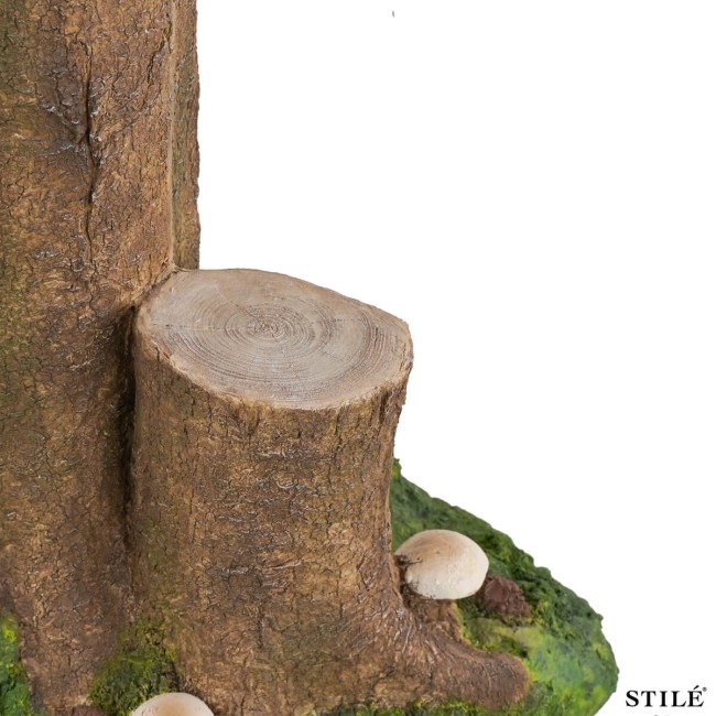 Base per Albero di Natale Effetto Tronco in Resina H.80 cm