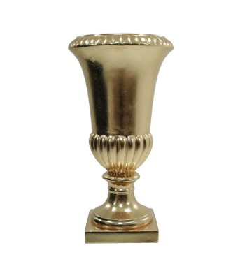 Vaso Decorativo in Vetroresina Oro, per Interni ed Esterni H.62/123 cm