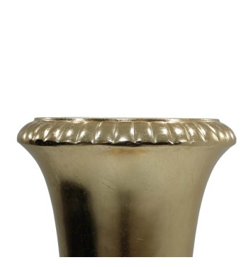 Vaso Decorativo in Vetroresina Oro, per Interni ed Esterni H.62/123 cm