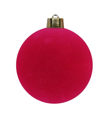 Pallina Natalizia in Velluto D.20 cm Vari Colori