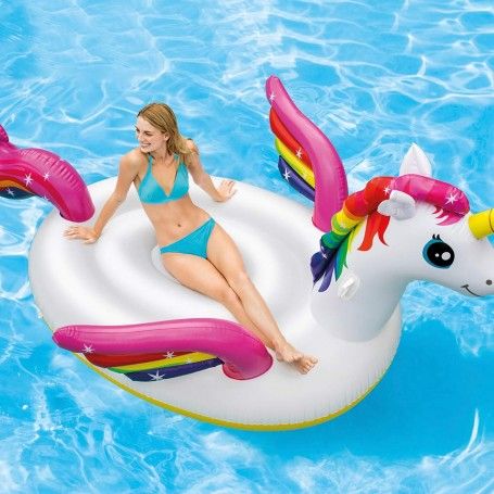 Gonfiabile Isola Unicorno 287x193x165 cm - Intex 57281