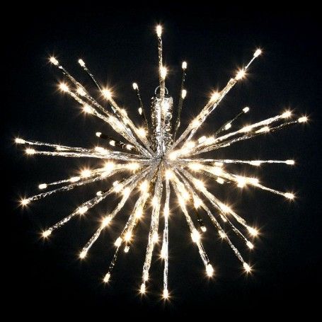 Fiore con Luci Led Bianco Caldo 30 cm con Trasformatore