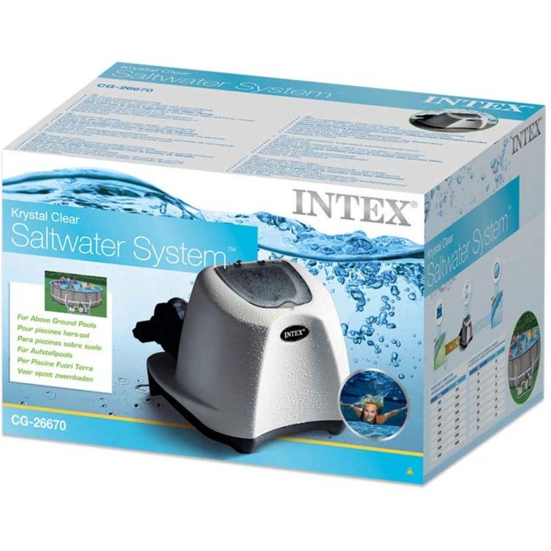 Clorinatore, Ecosterilizzatore Salino per Piscine fino a 52 m3 - Intex 26670