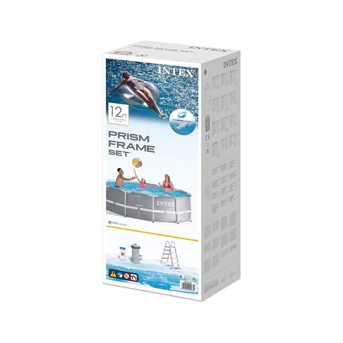 Piscina Intex Xh Cm Fuori Terra Prisma Frame Intex