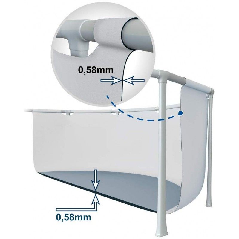 Piscina Intex 400x200x100 cm Fuori Terra Prisma Frame - Intex 26788