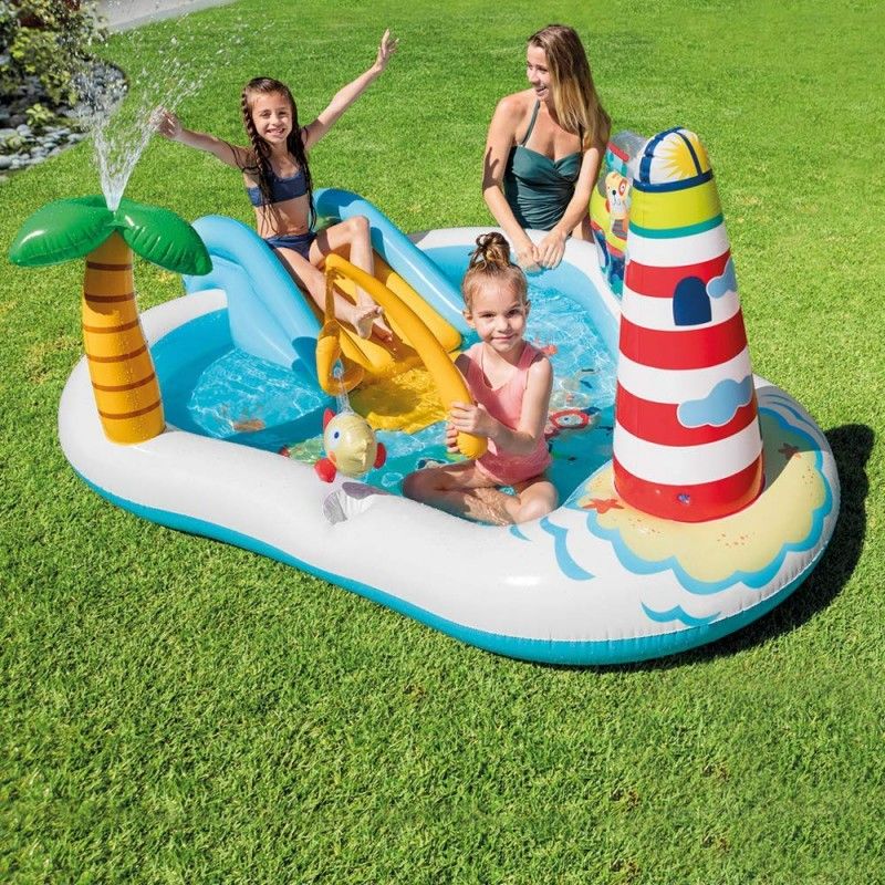 Piscina con Faro 218x188x99 cm - Intex 57162