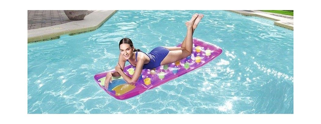 Pacchetto Da 3 Sedie Gonfiabili Da Piscina – Colori Blu, Verde E Rosa